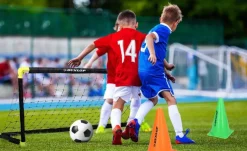 Dunlop faltbares Fußballtor schwarz B/H/T: ca. 90x59x61 cm