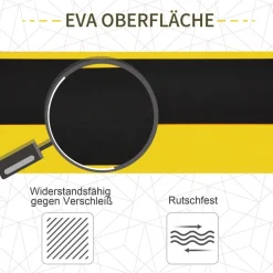 DURHAND Werkbank gelb Edelstahl B/H/L: ca. 49x100x90 cm
