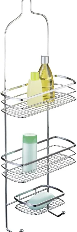 Dusch-Hängeregal Chrom Edelstahl B/H/T: ca. 22x62x10 cm