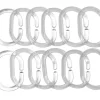 Duschringe transparent Kunststoff 12er Pack