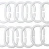 Duschringe weiß Kunststoff 12er Pack