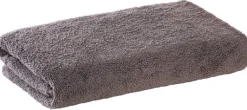 Duschtuch grau Baumwolle B/L: ca. 70x140 cm