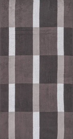 Duschtuch grau Baumwolle B/L: ca. 70x140 cm