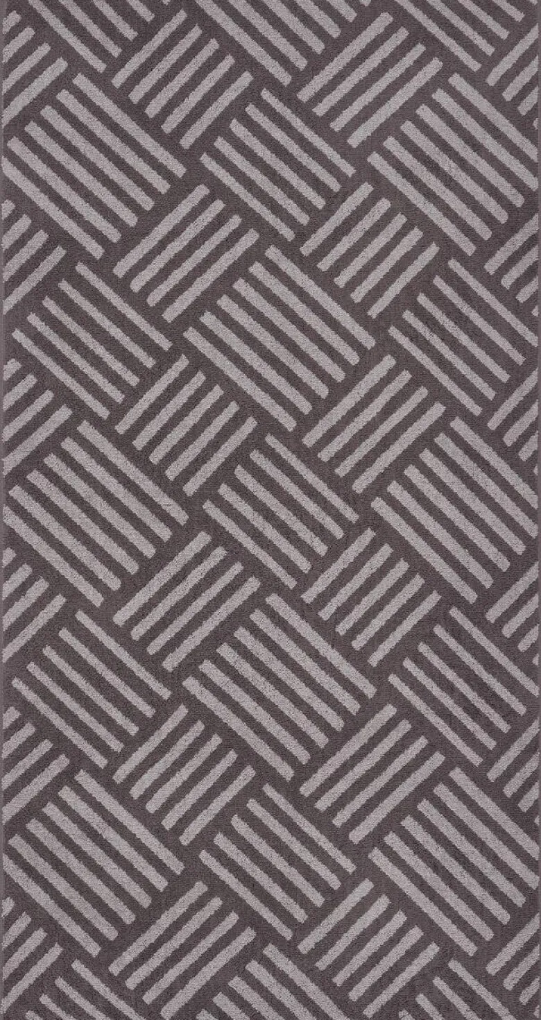 Duschtuch grau Baumwolle B/L: ca. 70x140 cm
