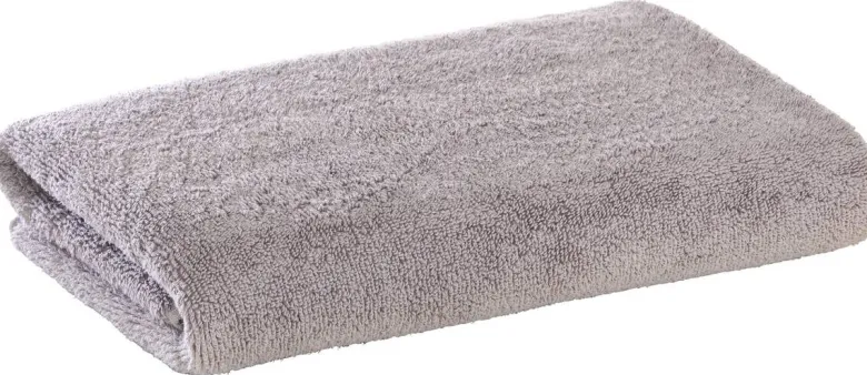 Duschtuch silber Baumwolle B/L: ca. 70x140 cm