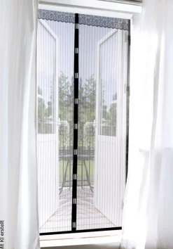 EASYmaxx Fliegengitter schwarz B/L: ca. 90x210 cm