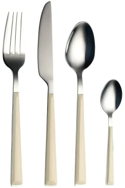 ECHTWERK Besteckset Basic creme Edelstahl 16 tlg.