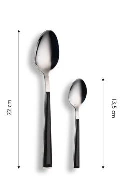 ECHTWERK Besteckset Basic schwarz Edelstahl 16 tlg.
