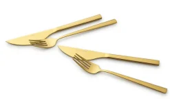 ECHTWERK Besteckset gold Edelstahl 4 tlg.