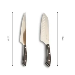 ECHTWERK Messerblock Premium braun Stahl 15 tlg.