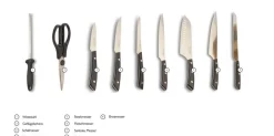 ECHTWERK Messerblock Premium braun Stahl 15 tlg.