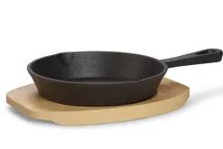 ECHTWERK Servierpfanne schwarz Eisen B/H/L: ca. 15,8x4,7x25,4 cm