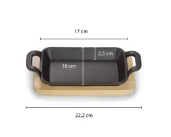 ECHTWERK Servierpfanne schwarz Eisen B/H/L: ca. 10x4x20 cm