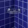Eckablage Chrom Stahl B/H/L: ca. 31,5x8,5x22 cm