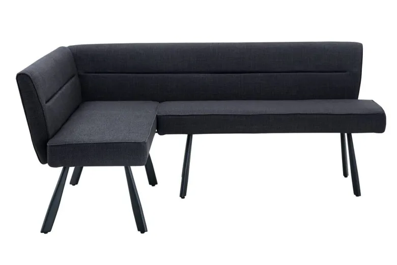 Eckbank Amilia anthrazit B/H/L: ca. 181x48x140 cm