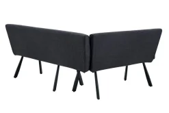 Eckbank Amilia anthrazit B/H/L: ca. 181x48x140 cm