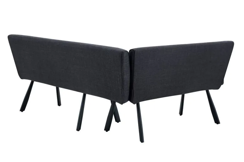 Eckbank Amilia anthrazit B/H/L: ca. 181x48x140 cm