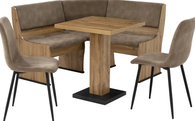 Eckbankgruppe Eiche Wild Nachbildung B/H/T: ca. 131x86x131 cm