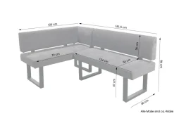 Eckbankgruppe VANCOUVER B/H/T: ca. 125x86x181,5 cm