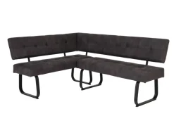 Eckbank Luise anthrazit Vintage B/H/T/L: ca. 152x92x65x202 cm