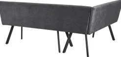 Eckbank Milos grau B/H/L: ca. 152x85x195 cm