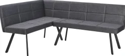 Eckbank Milos grau B/H/L: ca. 152x85x195 cm