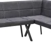 Eckbank Milos grau B/H/T: ca. 195x152x85 cm