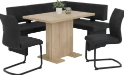 Eckbank PIA I grau Vintage Optik B/H/T: ca. 168x86x128 cm
