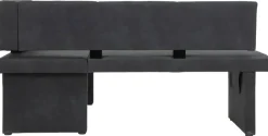 Eckbank PIA I grau Vintage Optik B/H/T: ca. 168x86x128 cm