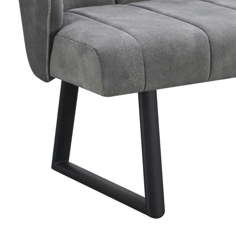 Eckbank Sven grau B/H/T: ca. 187x81,5x155 cm