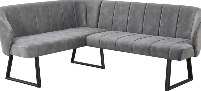 Eckbank Sven grau B/H/T: ca. 187x81,5x155 cm