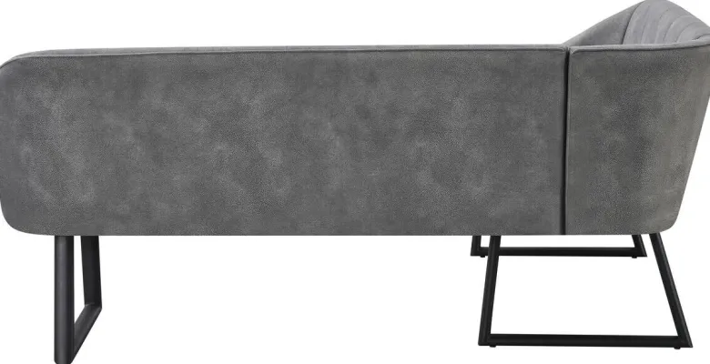 Eckbank Sven grau B/H/T: ca. 187x81,5x155 cm
