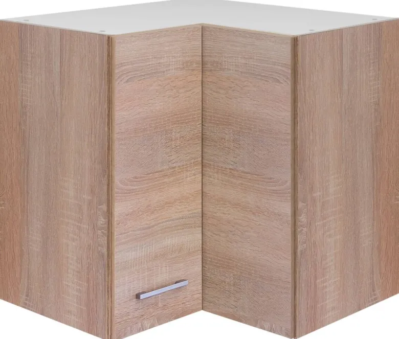 Eckhängeschrank Samoa weiß Eiche Nachbildung B/H/T: ca. 60x54,8x32 cm
