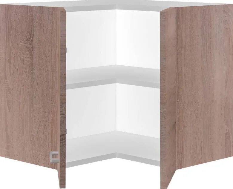 Eckhängeschrank Samoa weiß Eiche Nachbildung B/H/T: ca. 60x54,8x32 cm