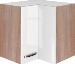 Eckhängeschrank Valero weiß Hochglanz B/H/T: ca. 60x54,8x32 cm