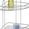 Eckregal Chrom Edelstahl B/H/T: ca. 25x33x25 cm