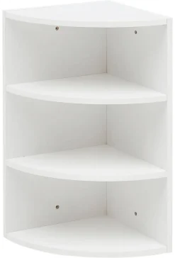 Eckregal weiß B/H/T: ca. 30x60x30 cm