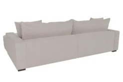 Ecksofa beige-grau Microfaser B/H/T: ca. 261x83x180 cm