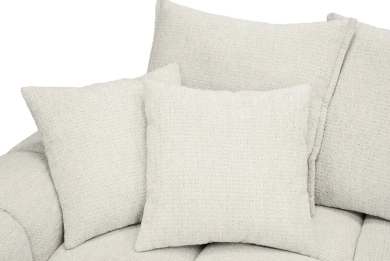 Ecksofa elfenbein Microfaser B/H/T: ca. 312x97x229 cm