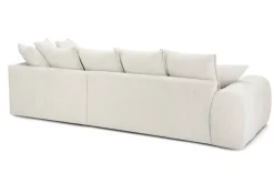 Ecksofa elfenbein Microfaser B/H/T: ca. 312x97x229 cm