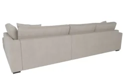 Ecksofa Greige Microfaser B/H/T: ca. 300x83x190 cm