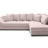 Ecksofa mit Bettfunktion altrosa Microfaser B/H/T: ca. 303x88x202 cm