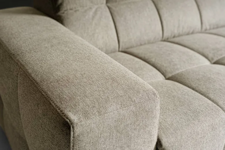 Ecksofa mit Bettfunktion beige Flachgewebe B/H/T: ca. 267x93x163 cm