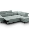 Ecksofa mit Bettfunktion eisblau Flachgewebe B/H/T: ca. 280x96x238 cm