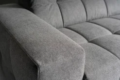 Ecksofa mit Bettfunktion grau Flachgewebe B/H/T: ca. 267x93x163 cm