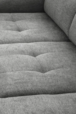 Ecksofa mit Bettfunktion grau Flachgewebe B/H/T: ca. 258x96x221 cm