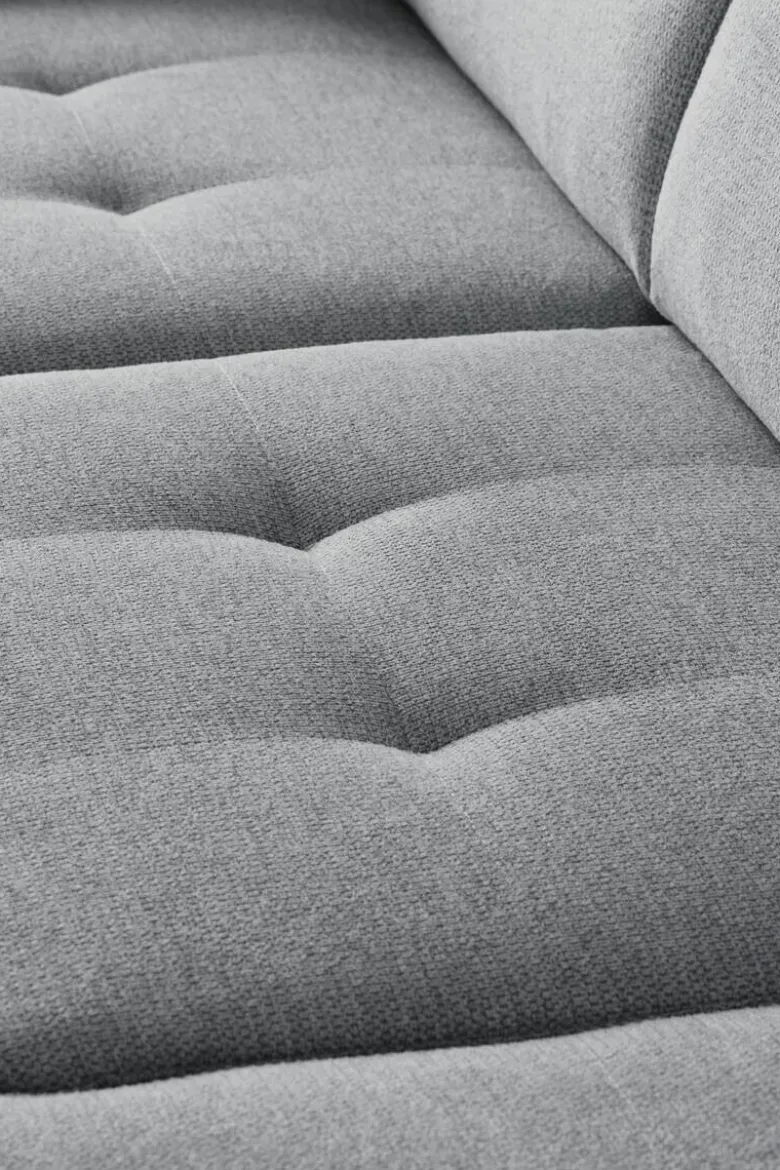 Ecksofa mit Bettfunktion grau Flachgewebe B/H/T: ca. 280x96x238 cm
