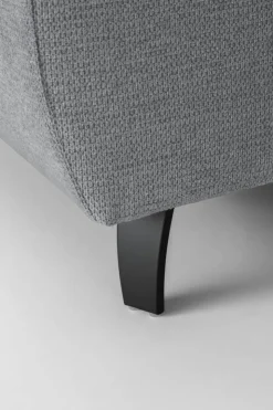 Ecksofa mit Bettfunktion grau Flachgewebe B/H/T: ca. 280x96x238 cm