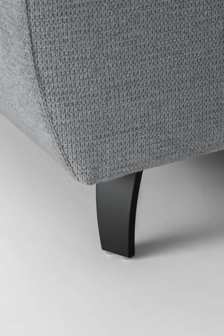 Ecksofa mit Bettfunktion grau Flachgewebe B/H/T: ca. 280x96x238 cm