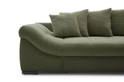 Ecksofa mit Bettfunktion grün Microfaser B/H/T: ca. 303x88x202 cm
